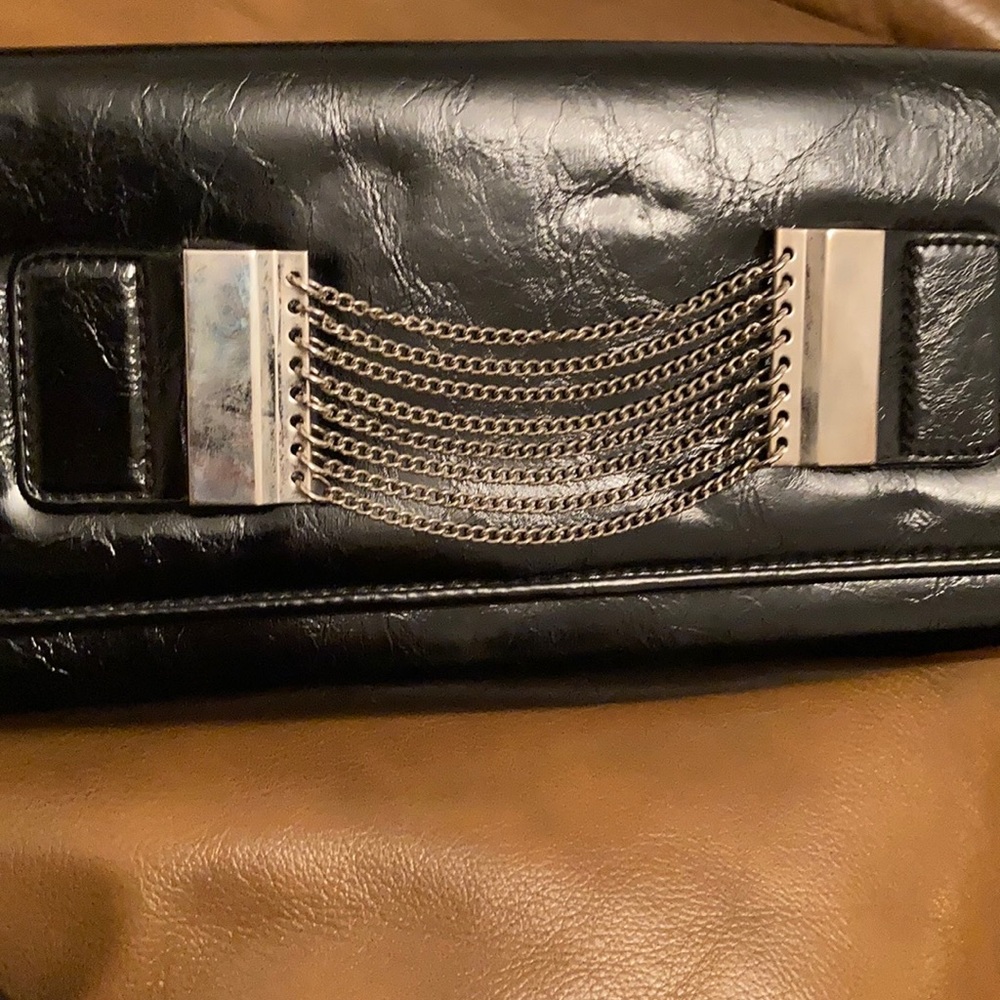 Express Black Clutch